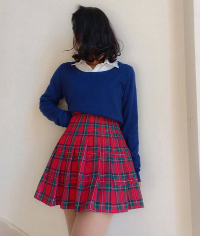 Less FABRIC Red Skirt
